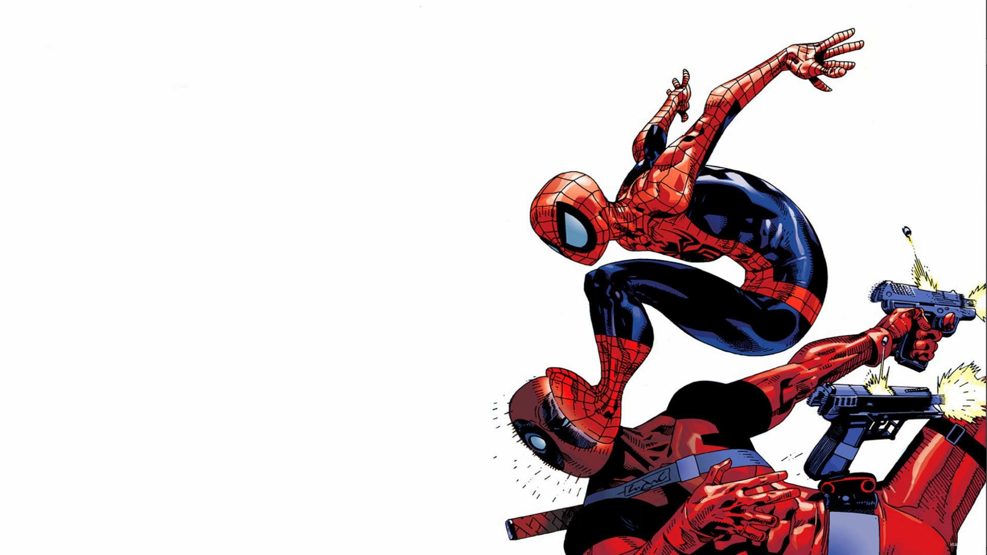 Spider Man, Deadpool Wallpaper