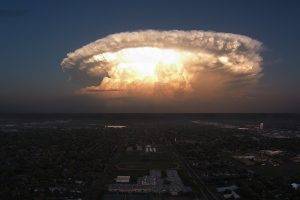 supercell (nature), Storm, Clouds, Texas, Cityscape, Nature, Lights, Landscape