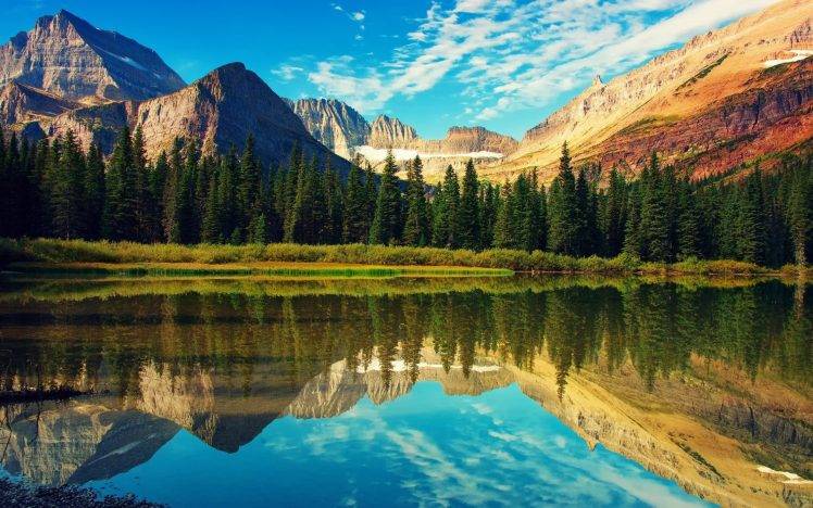 landscape, Nature, Reflection, Trees, Lake HD Wallpaper Desktop Background