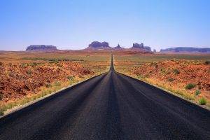 landscape, Monument Valley, Road, Desert