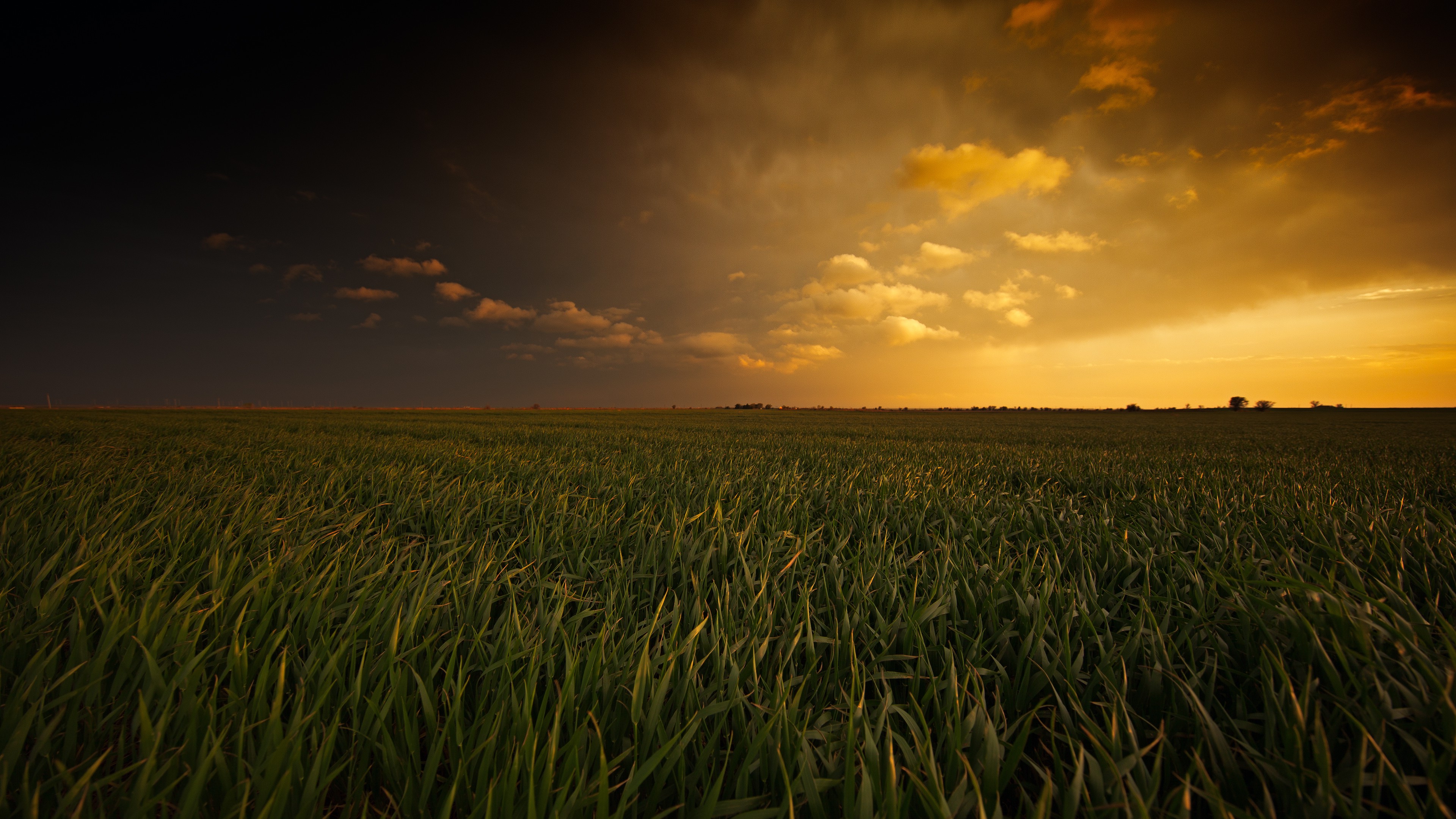 Oklahoma, Landscape, Sky, Field Wallpaper