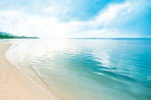 beach, Sand, Clouds, Sea, Caribbean, Water, Peaceful, Nature, Landscape