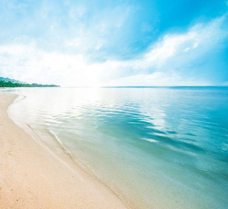 beach, Sand, Clouds, Sea, Caribbean, Water, Peaceful, Nature, Landscape HD Wallpaper Desktop Background