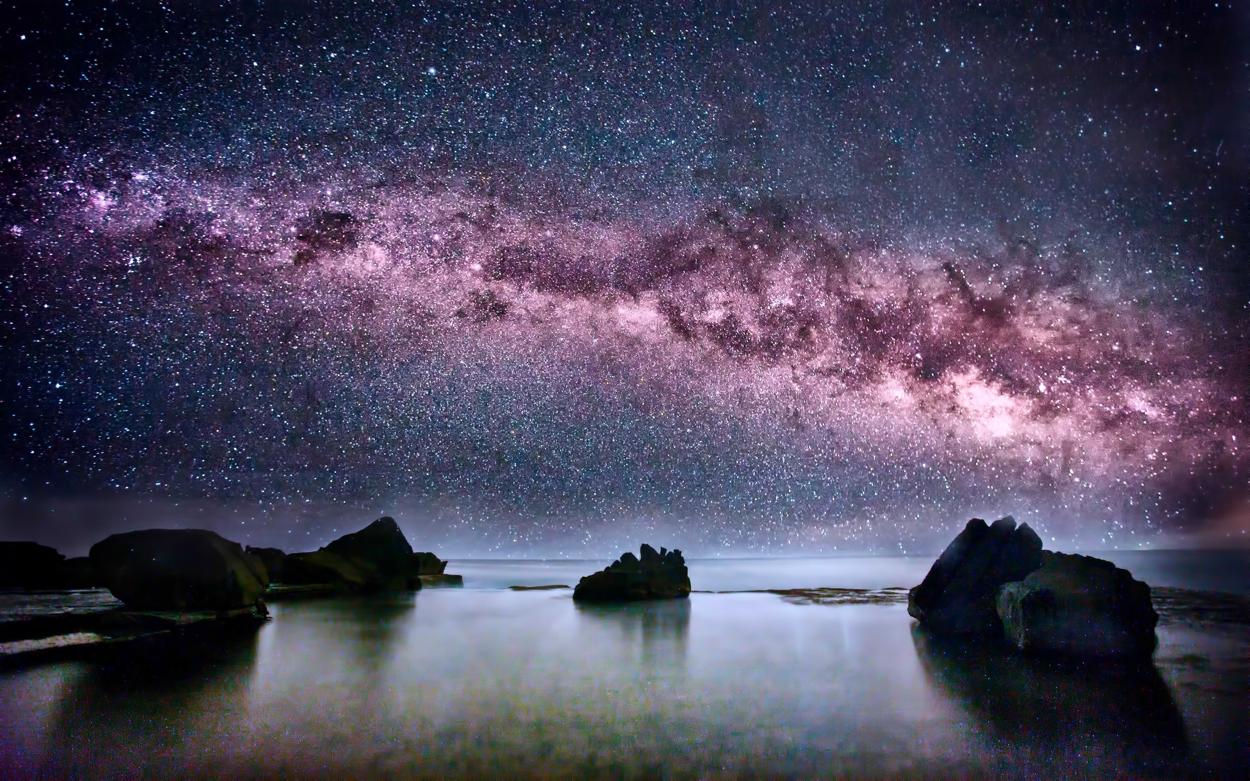 landscape, Nature, Stars, Galaxy Wallpapers HD / Desktop and Mobile