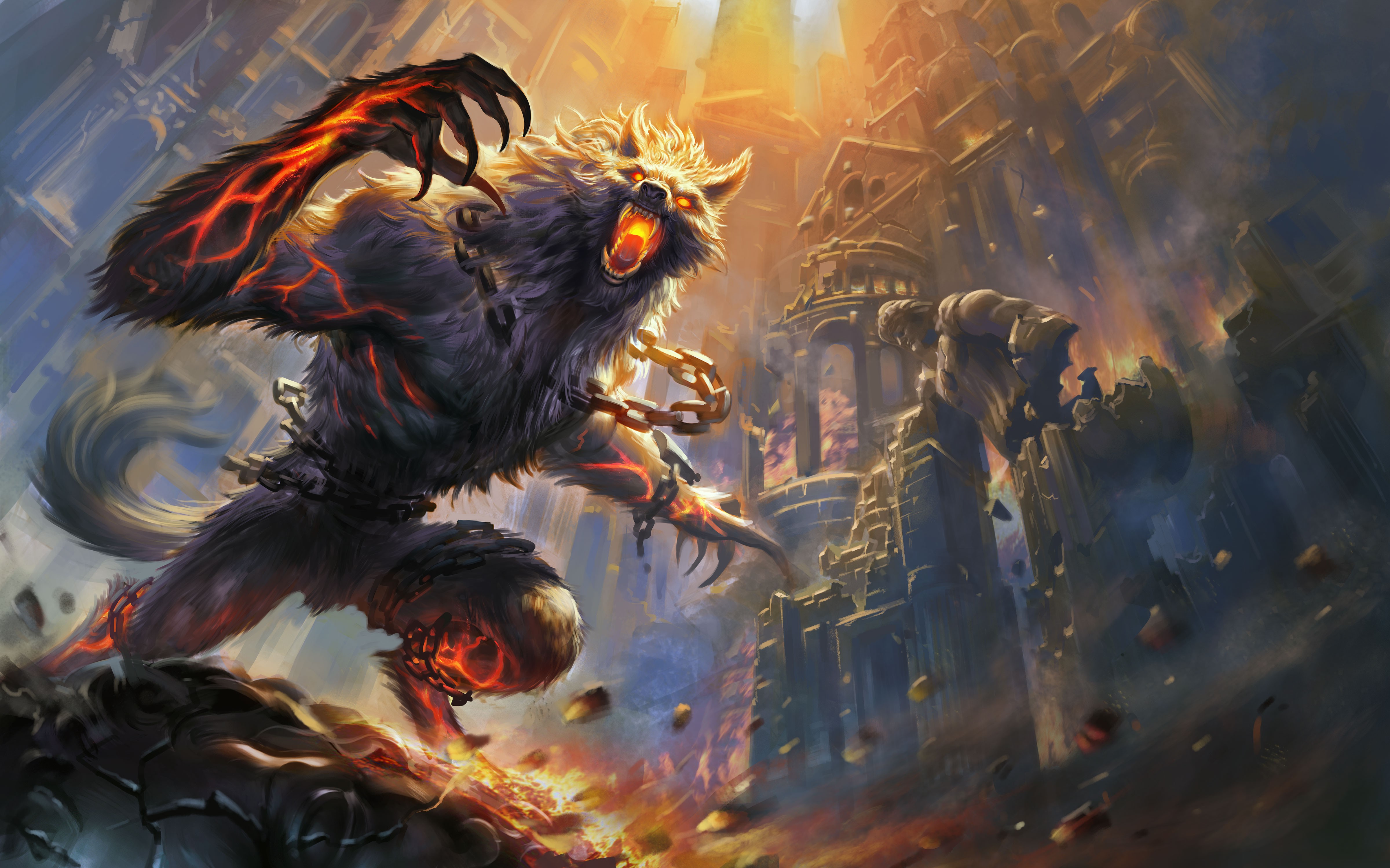 anime, Video Games, Fantasy Art, Smite, Fenrir Wallpaper