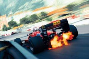 Ferrari, Racing, Formula 1, Vintage, Blurred