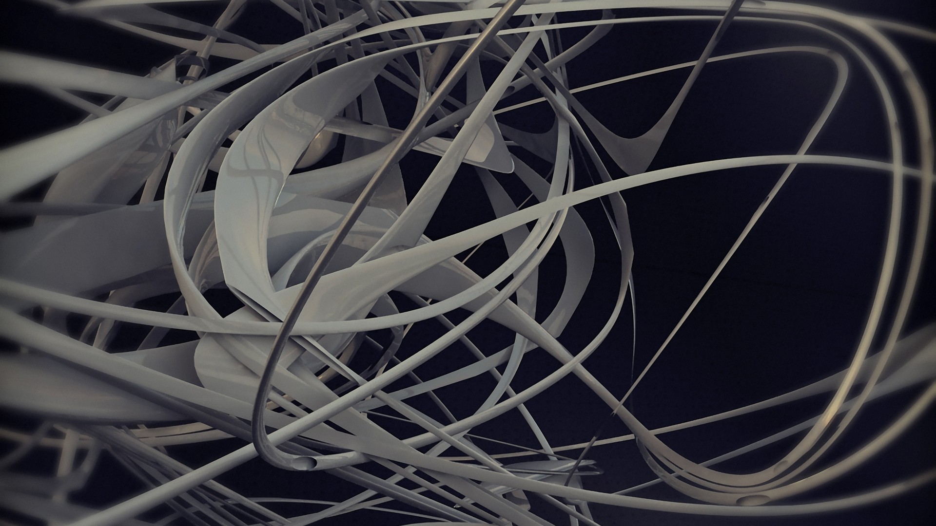 3D, Abstract, Artwork, Metal, Chrome Wallpaper