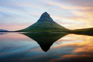 nature, Landscape, Mountain, Iceland, Reflection, Lake, Kirkjufell