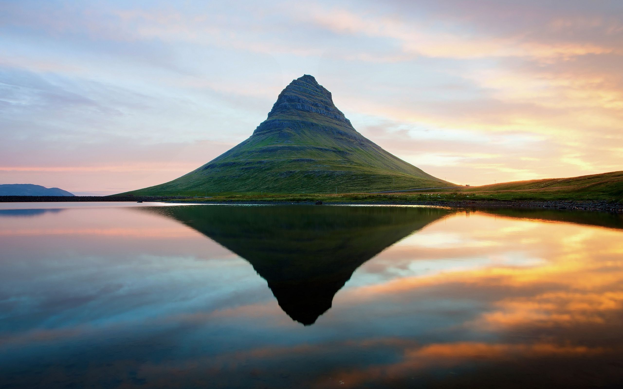 nature, Landscape, Mountain, Iceland, Reflection, Lake, Kirkjufell Wallpaper