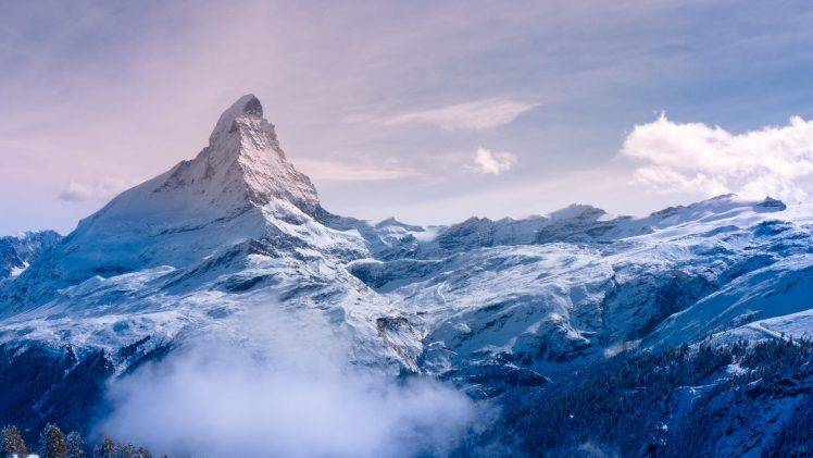 mountain, Nature, Landscape, Snow HD Wallpaper Desktop Background