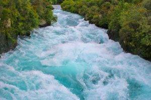 nature, Landscape, River, Huka Falls, New Zealand