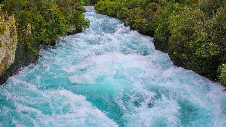 nature, Landscape, River, Huka Falls, New Zealand HD Wallpaper Desktop Background