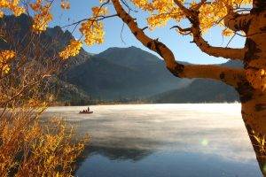 fall, Lake, Mountain, Nature, Forest, Trees, Landscape