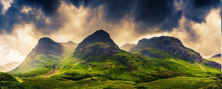 mountain, Clouds, Grass, Scotland, Spring, Nature, Landscape, UK Wallpapers  HD / Desktop and Mobile Backgrounds