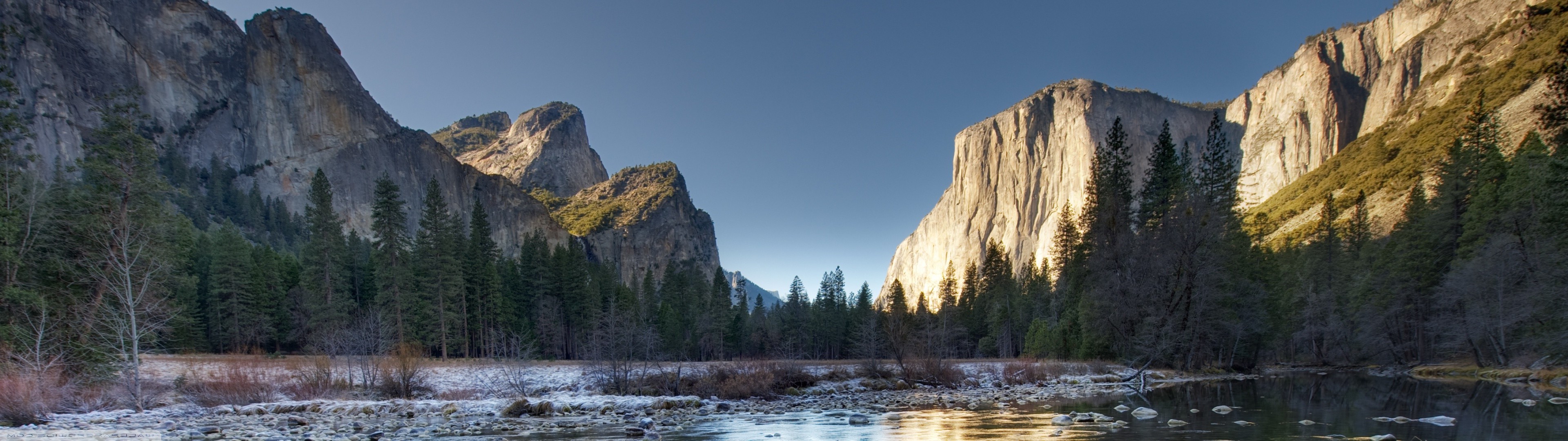Multiple Display Landscape Yosemite National Park Wallpapers Hd