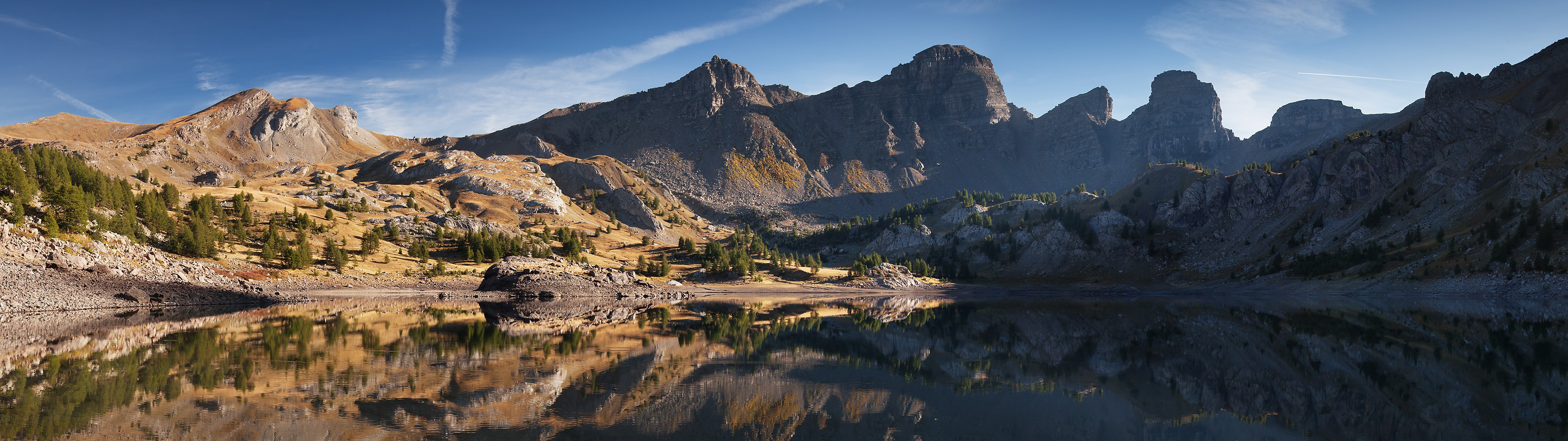 landscape, Lake, Mountain, Multiple Display Wallpaper