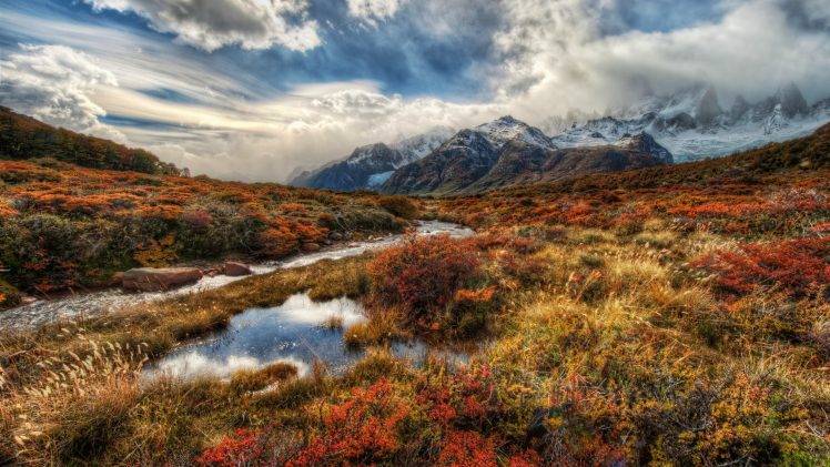 nature, HDR, Landscape, River, Mountain HD Wallpaper Desktop Background