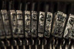 typography, Typewriters, Vintage, Technology, Monochrome, Metal, Depth Of Field, Mirrored