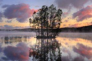 nature, HDR, Sunset, Lake, Landscape