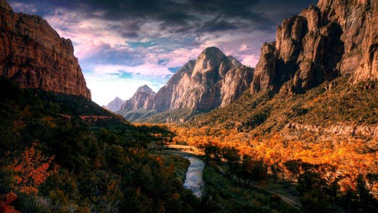 nature, HDR, River, Landscape, Mountain HD Wallpaper Desktop Background