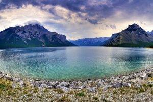 nature, Lake, Landscape, Mountain, Lake Minnewaka, Canada