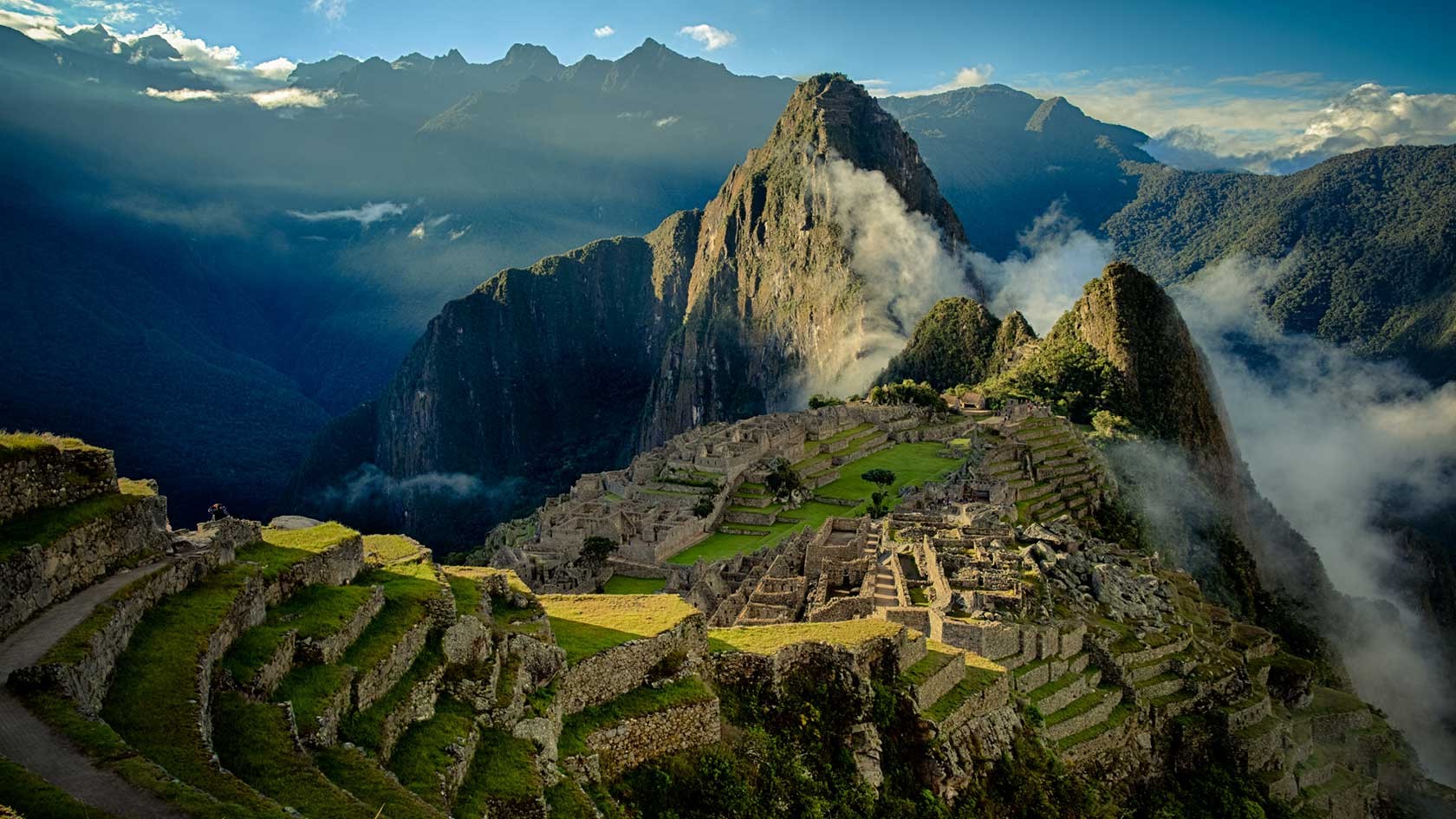 nature, Landscape, Mountain, Sunrise, Mist, Machu Picchu, Peru, World Heritage Site, Archeology, Ruin Wallpaper