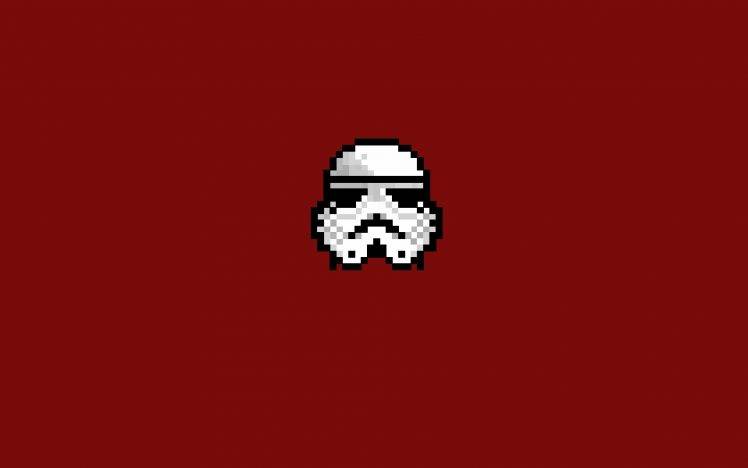 stormtrooper, Star Wars, 8 bit, Pixel Art, Minimalism HD Wallpaper Desktop Background