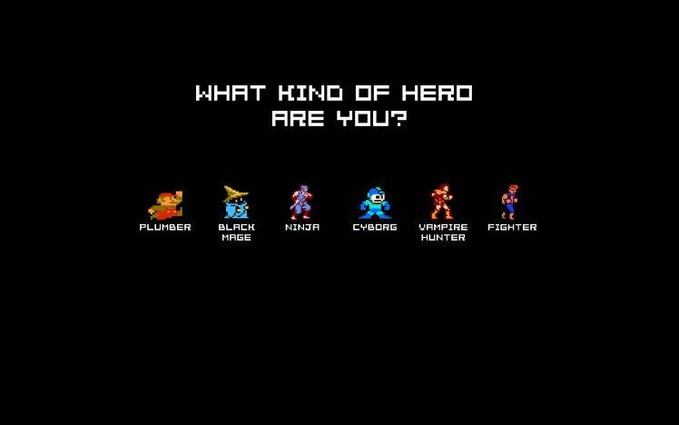 Heroes 8 Bit Minimalism Retro Games Wallpapers HD Desktop And 