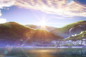 Nagi No Asukara, Landscape, Lens Flare, Anime