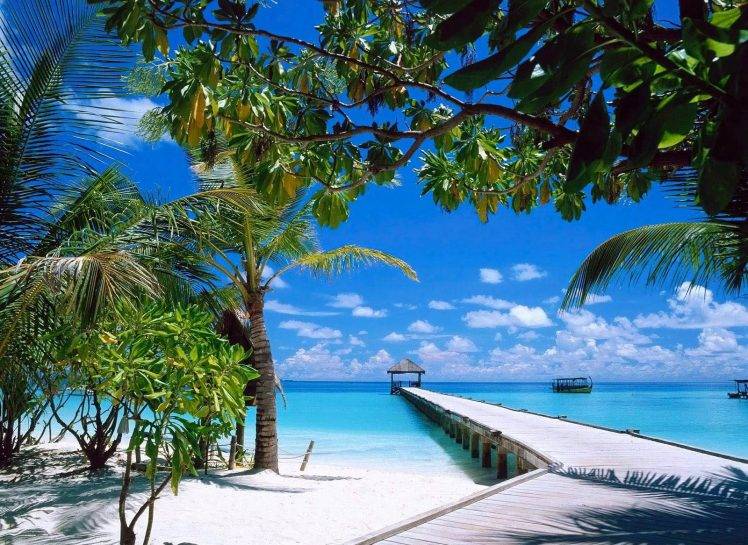 nature, Landscape, Beach, Summer, Sand, Tropical, Boat, Sea HD Wallpaper Desktop Background