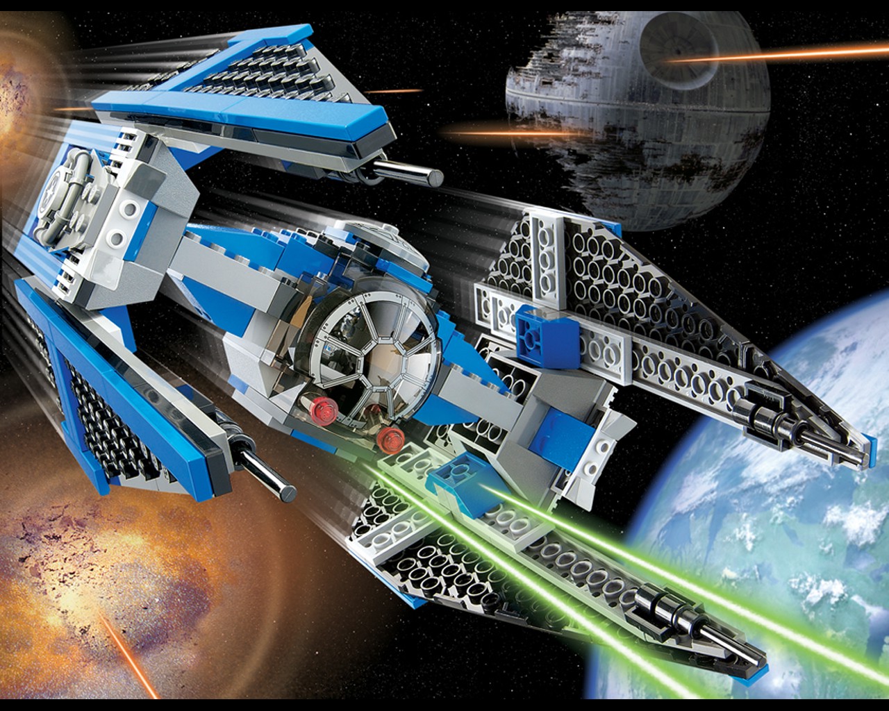 LEGO, LEGO Star Wars, Star Wars, TIE Fighter, TIE Interceptor Wallpaper