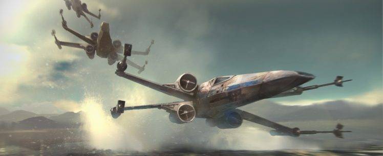 artwork, Star Wars, Star Wars: Episode VII   The Force Awakens, X wing HD Wallpaper Desktop Background