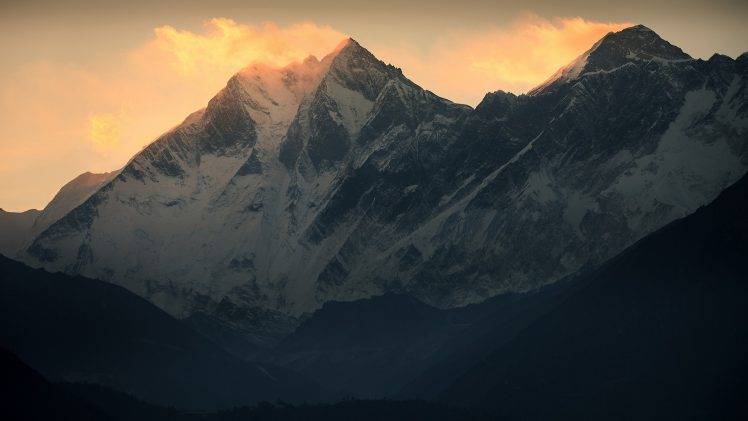 mountain, Landscape, Winter, Snow HD Wallpaper Desktop Background