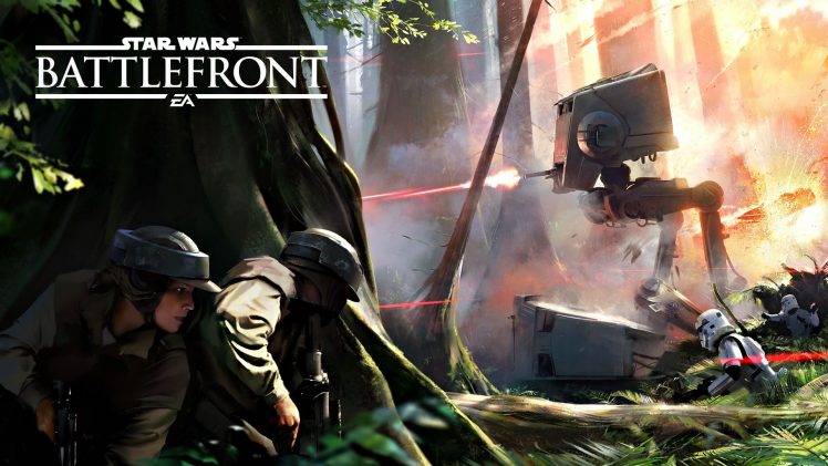 Star Wars, Star Wars: Battlefront, Endor, AT ST, Battle Of Endor, Rebel Alliance, Stormtrooper HD Wallpaper Desktop Background