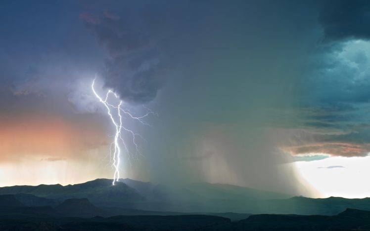 storm, Lightning, Nature, Landscape HD Wallpaper Desktop Background