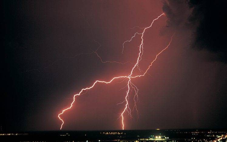 lightning, Storm, Nature, Landscape HD Wallpaper Desktop Background