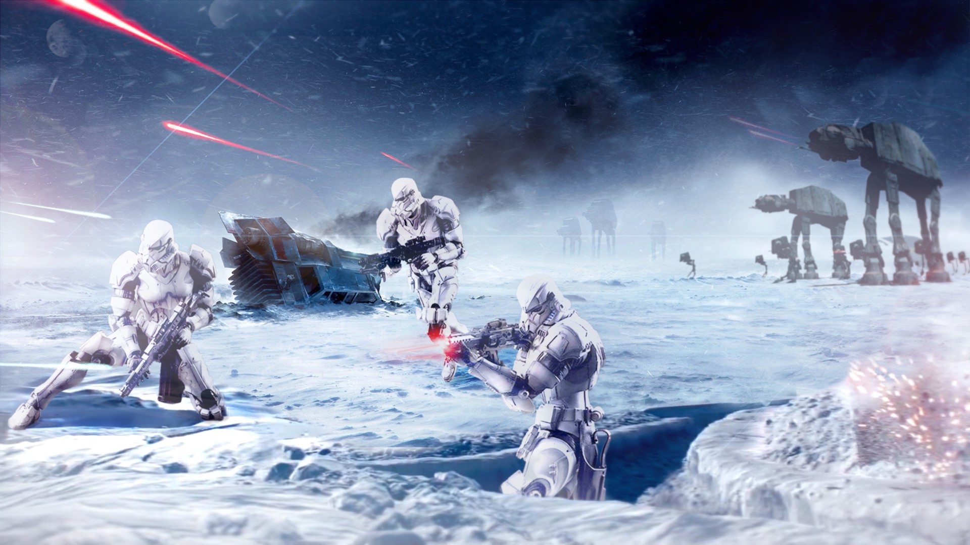 Star Wars, Hoth, Galactic Empire, Snow Wallpaper
