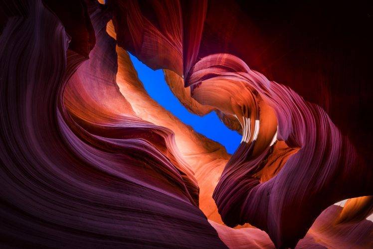 rock, Landscape, Cave, Nature, Antelope Canyon, Rock Formation HD Wallpaper Desktop Background