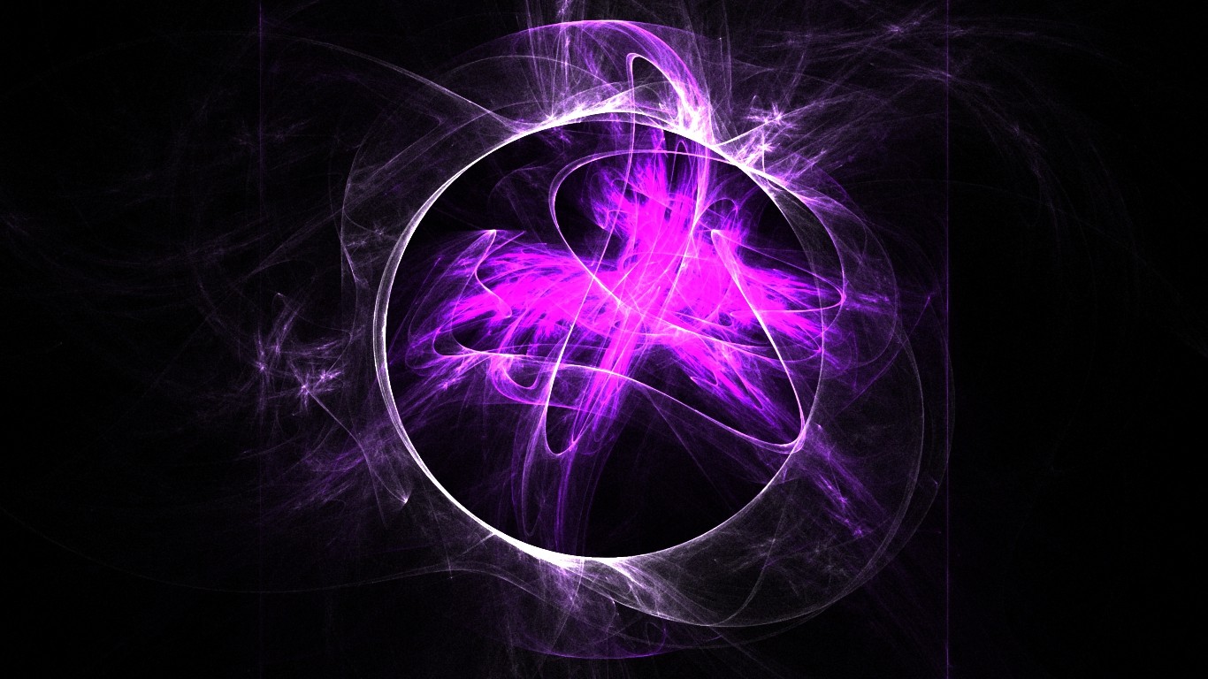 Black, Purple, Circle, Abstract, Neon Wallpapers Hd / Desktop And