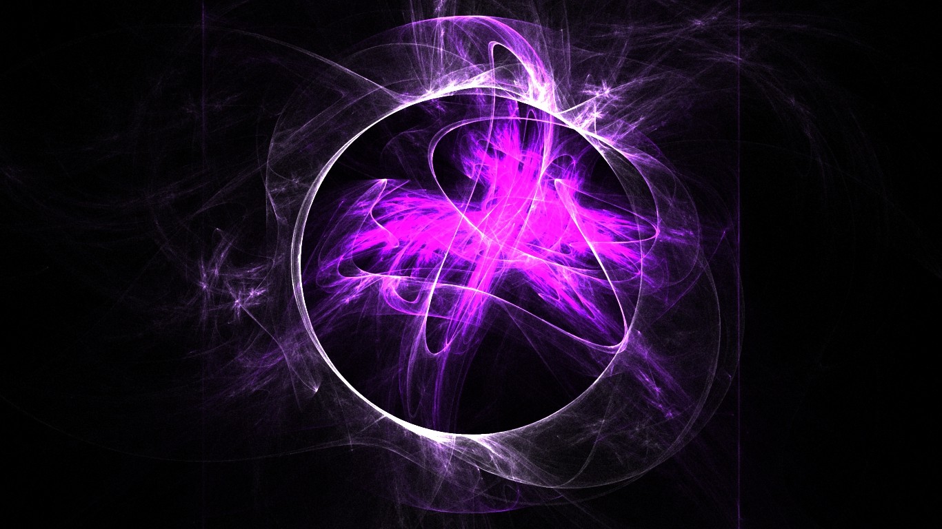 black, Purple, Circle, Abstract, Neon Wallpapers HD / Desktop and