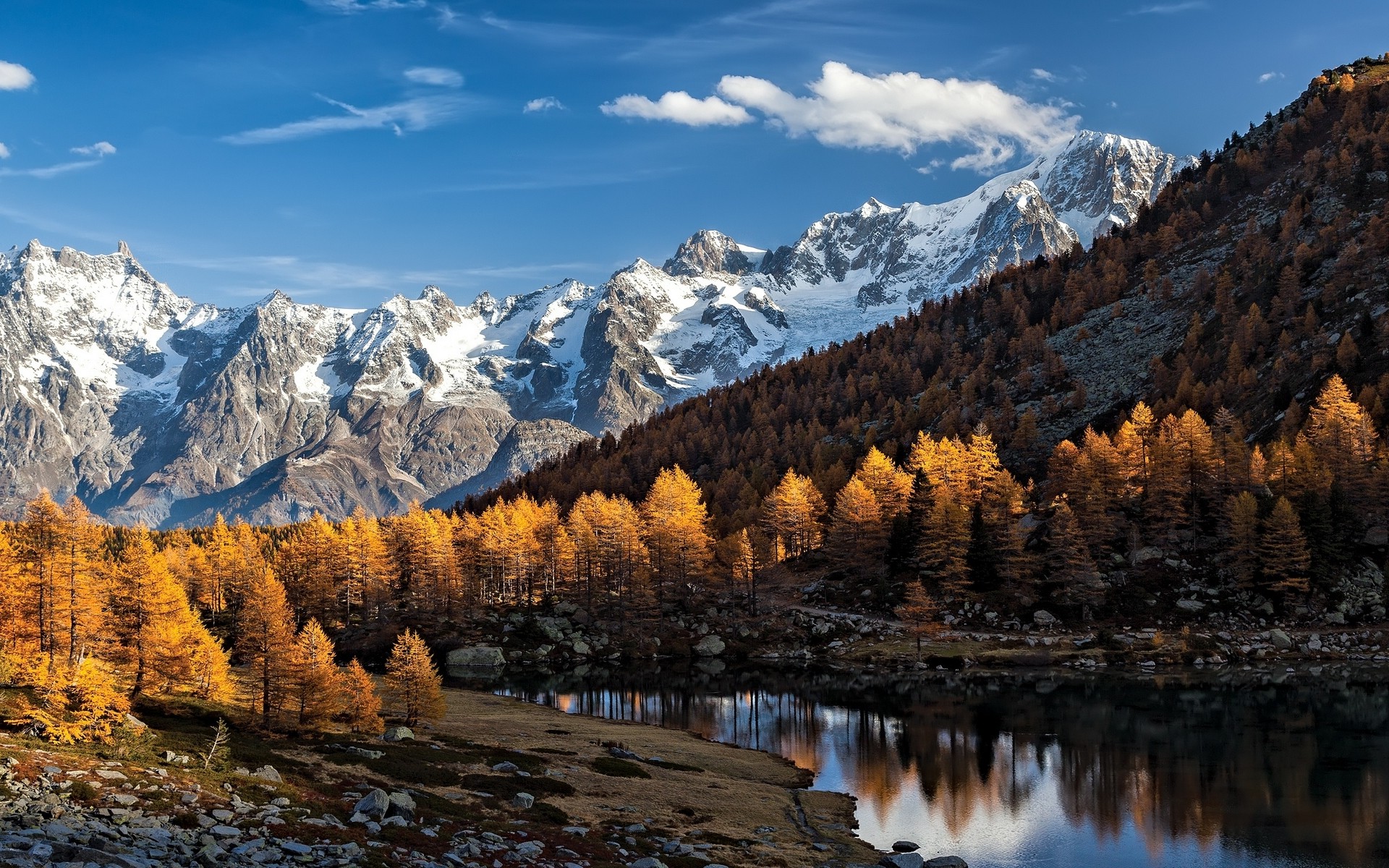 Nature, Landscape, Trees, Lake, Mountain, Alps, Forest, Water, Summer