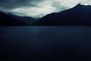 mountain, Landscape, Dark Blue, Photography, Depth Of Field
