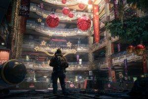 video Games, Christmas, Christmas Tree, Christmas Lights, Tom Clancy’s The Division, Apocalyptic