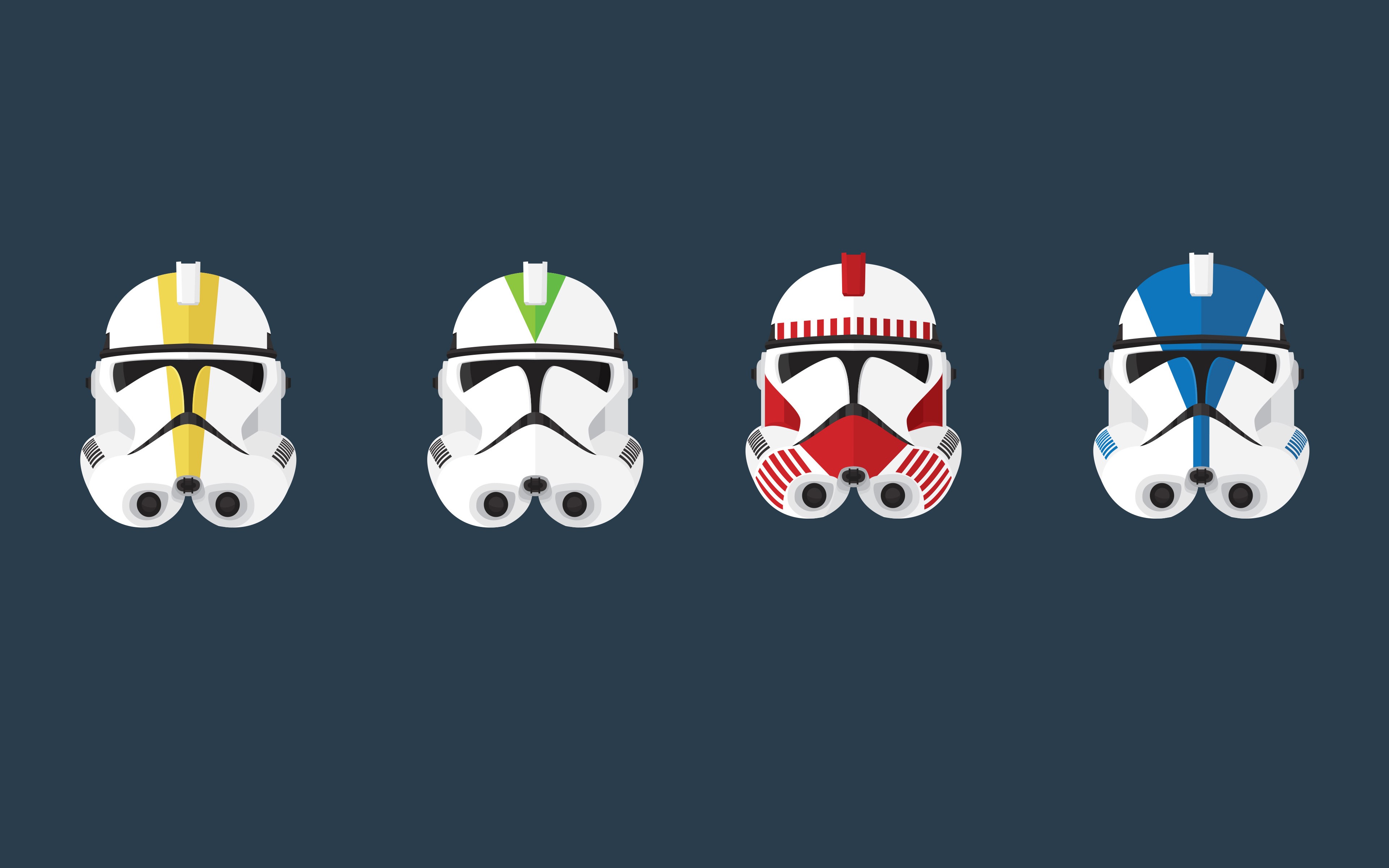 Clone Trooper Clone Commander Minimalism Helmet Star