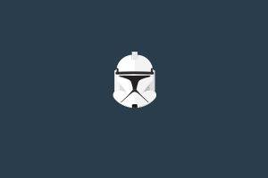 Star Wars, Clone Trooper, Minimalism, Helmet