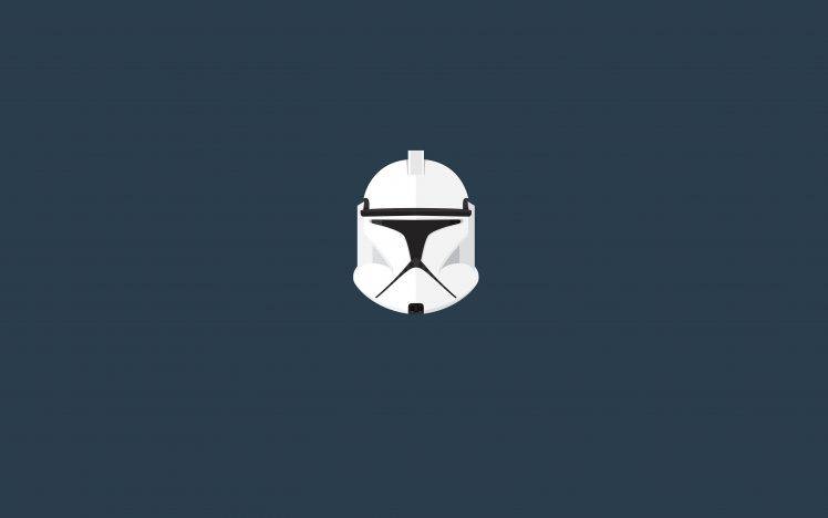 Star Wars, Clone Trooper, Minimalism, Helmet HD Wallpaper Desktop Background