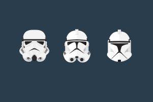 Star Wars, Clone Trooper, Stormtrooper, Helmet, Minimalism