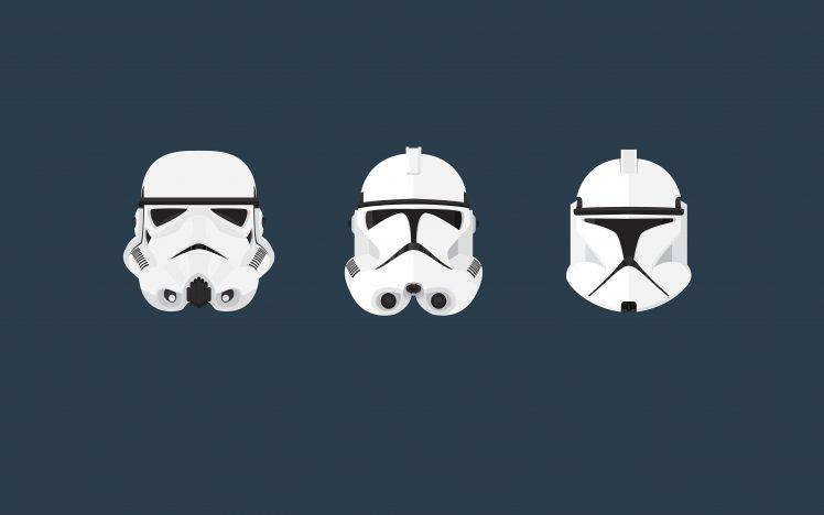 Star Wars, Clone Trooper, Stormtrooper, Helmet, Minimalism HD Wallpaper Desktop Background