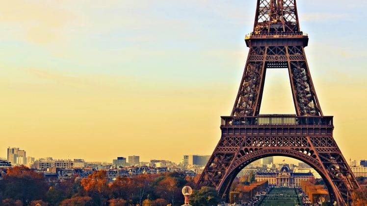 Paris, Eiffel Tower, Depth Of Field, Photography, Landscape, Architecture, France, Sunset, City, Cityscape HD Wallpaper Desktop Background