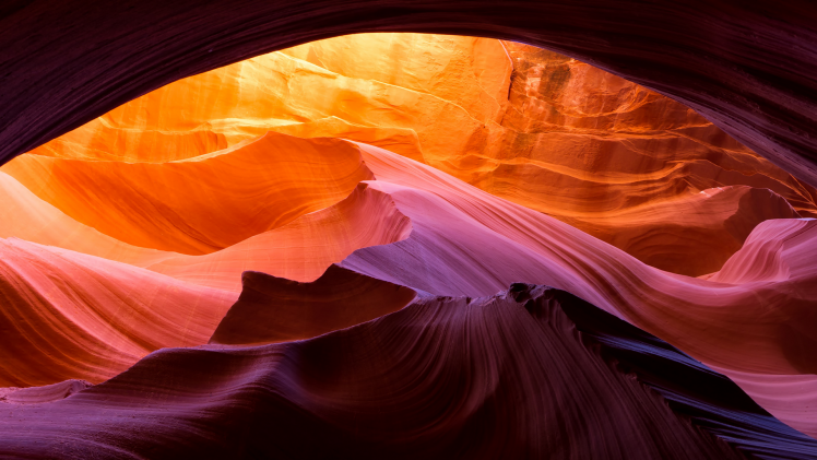 nature, Landscape, Lava, Colorful, Rock, Grand Canyon, Light Trails, Orange, Photography HD Wallpaper Desktop Background